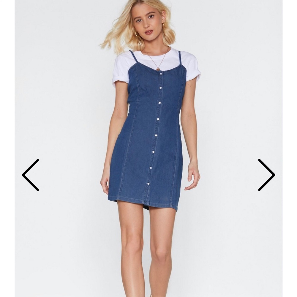 Nasty Gal Jean button down dress.